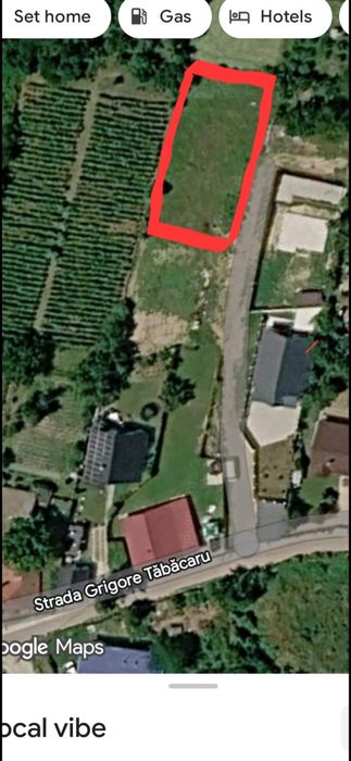 Teren 780 mp Hemeiuș, Str. Grigore Tăbăcaru, deschidere 39 m, utilități