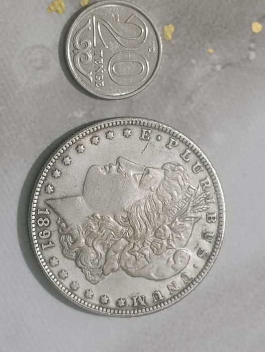 Серебряный доллар США Morgan Dollar 1891
