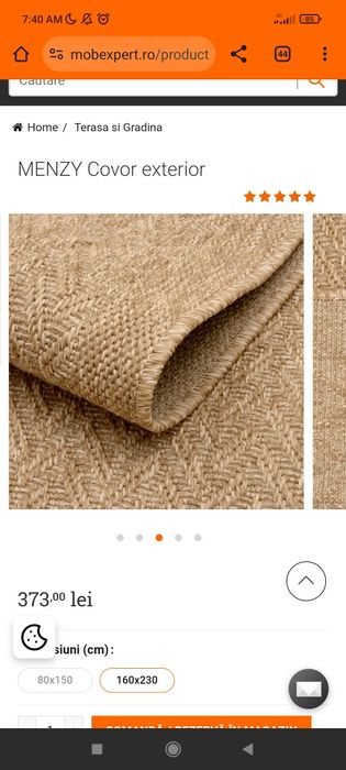 Covor sisal Mobexpert 200x300cm