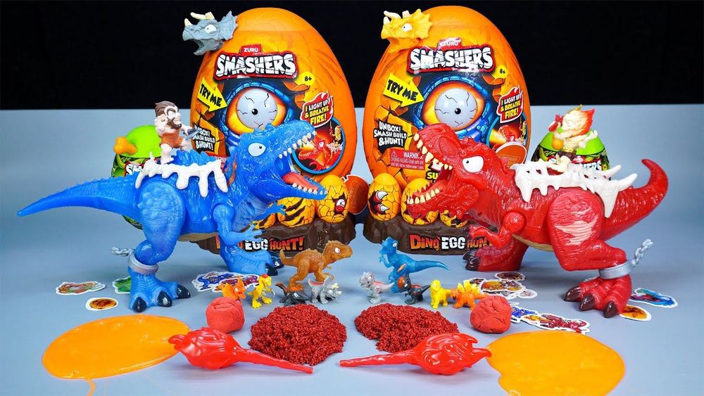 ZURU Smashers Dino Egg Hunt — большое яйцо с динозавром