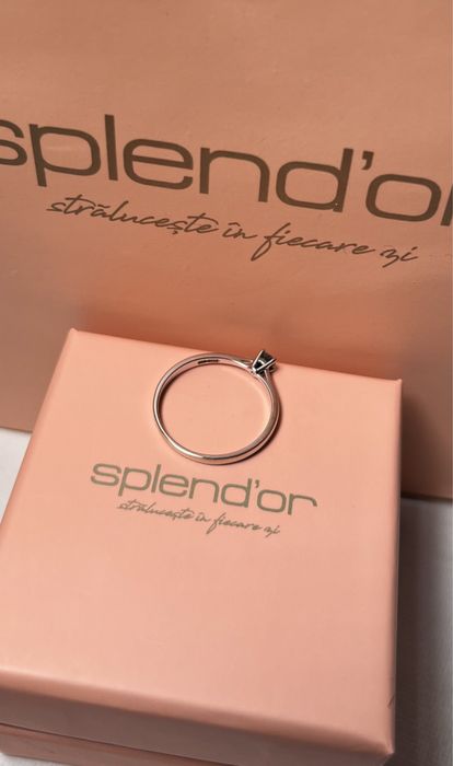 Inel logodna cu diamant masura 58