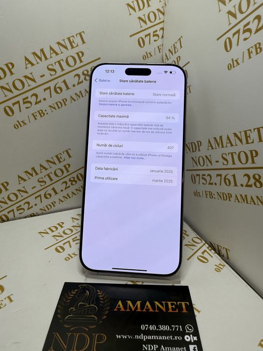 NDP Amanet Braila Iphone 16 Pro Max(51729)