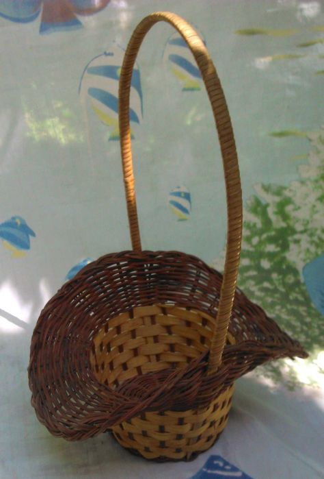 Керамические цветочные горшочки, кашпо-корзинка