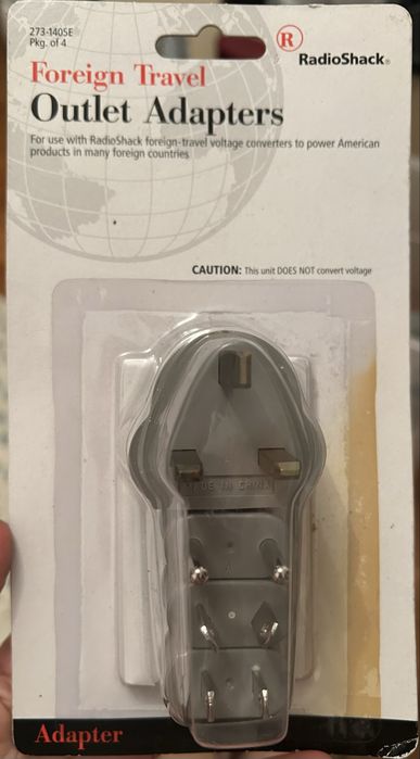 Set adaptoare priză călătorii – RadioShack, sigilat