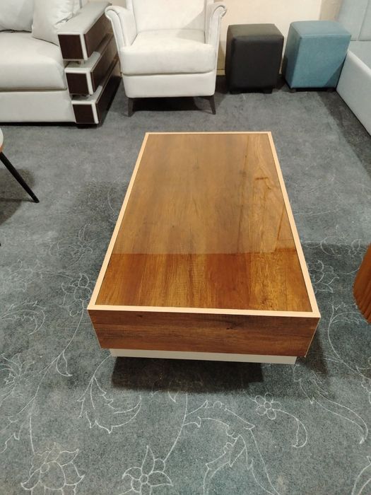 Стол журнальный с подсветкой 110×60