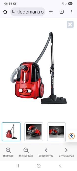 Aspirator Gorenje VCK1901WF, cu filtrare in apa, aspirare uscata, filt