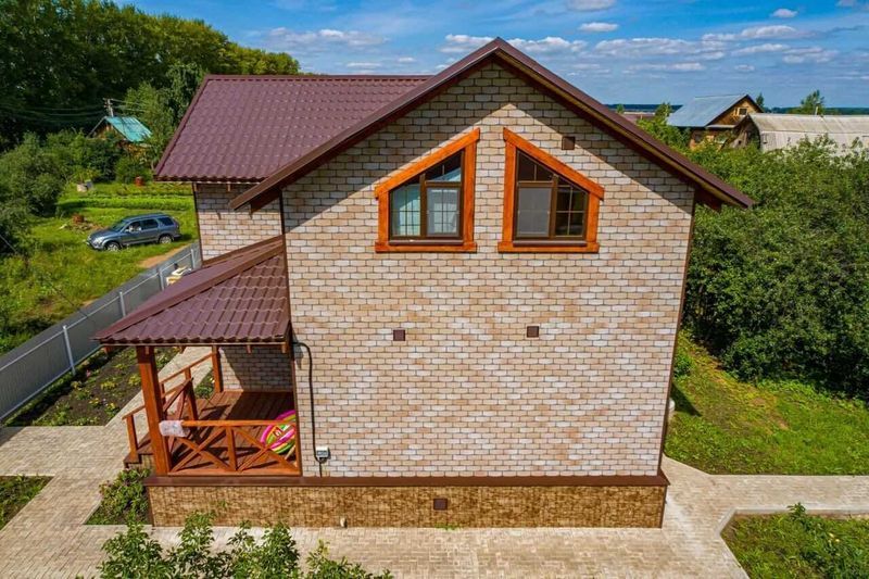 Фасад под камень. Утеплитель, водосток, профиля, доборные элементы