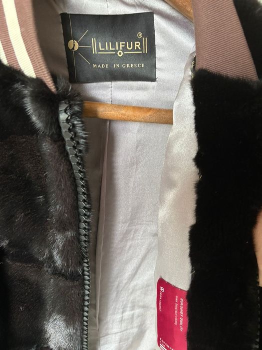 Шуба- бомбер норковая