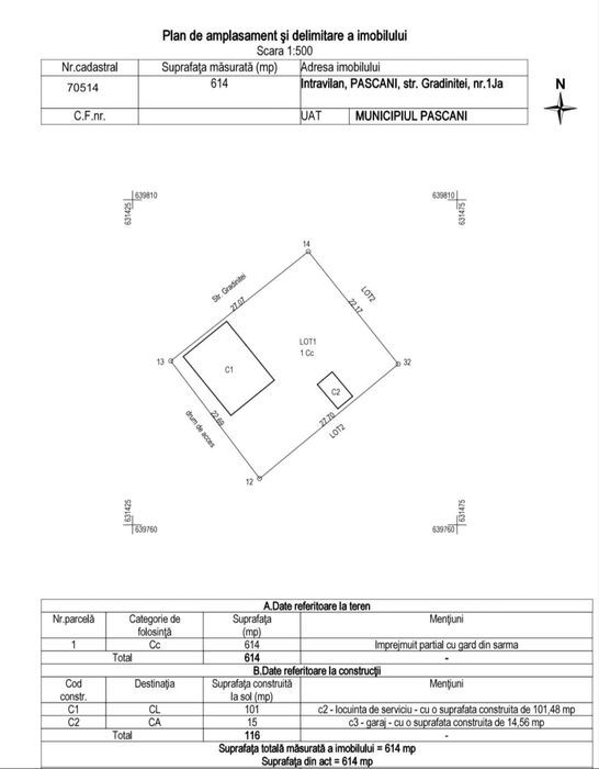 Teren + Cladire 614mp Proinvest