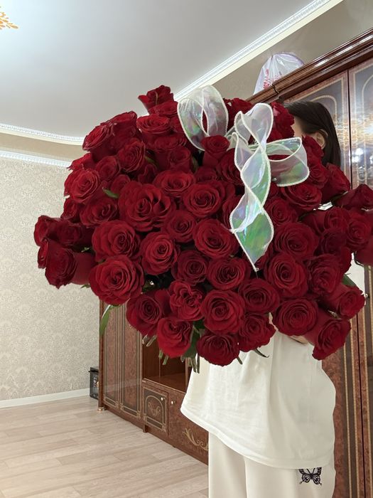 51 роза б/у свежие