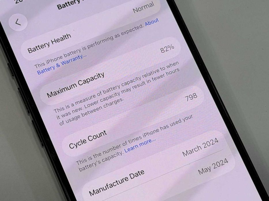 Apple iPhone 15 128GB- 82%