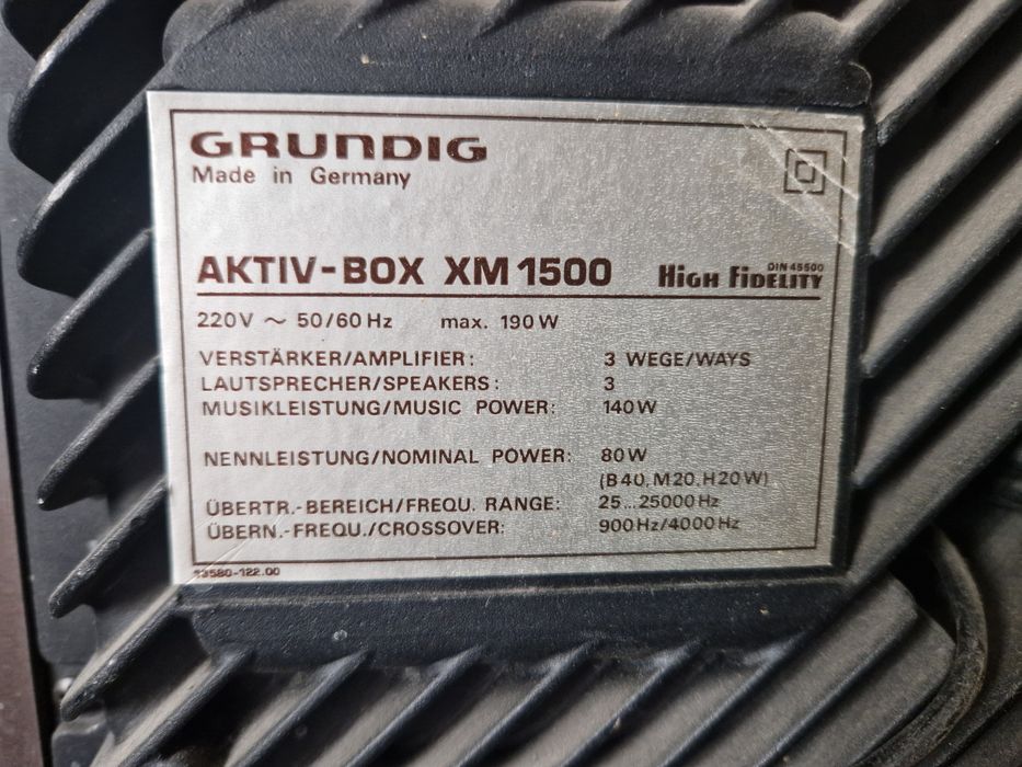 Preamplificator Grundig SXV6000+Grundig boxe active XM1500 2×80W