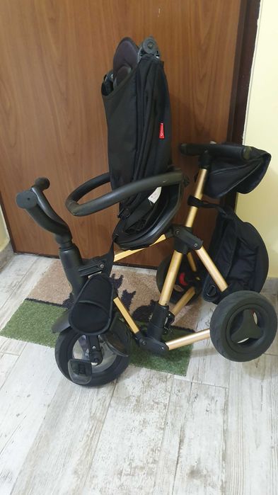 Tricicleta  pliabila ultra QPlay Nova Rubber Gold