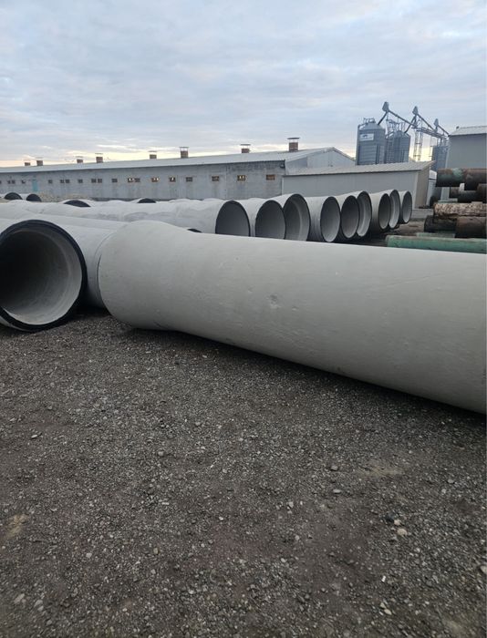 Tuburi beton armat Ø600 / Ø800 / Ø1000 – 5.20 m – Transport disponibil