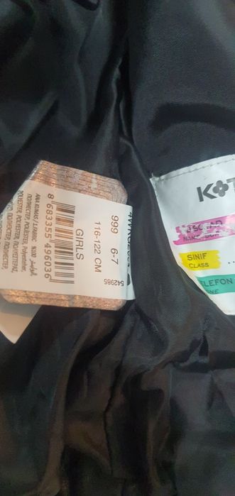 Geaca fetita imitatie piele