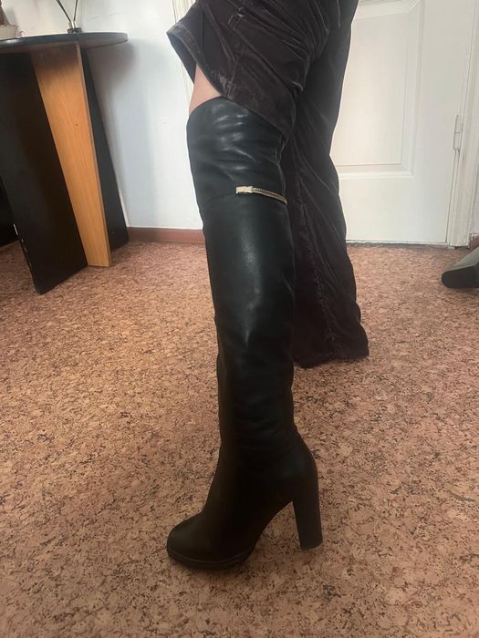 Сапоги ботфорды европейка