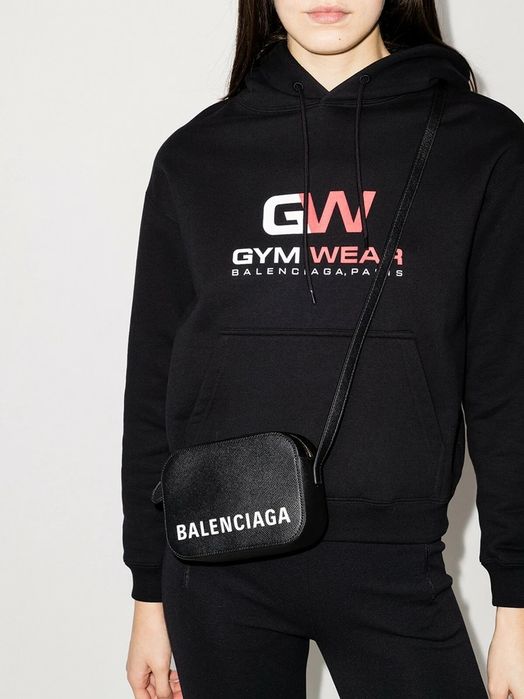 Balenciaga Black Leather XS Ville Camera Bag оригинална дамска чанта от естествена телешка кожа
