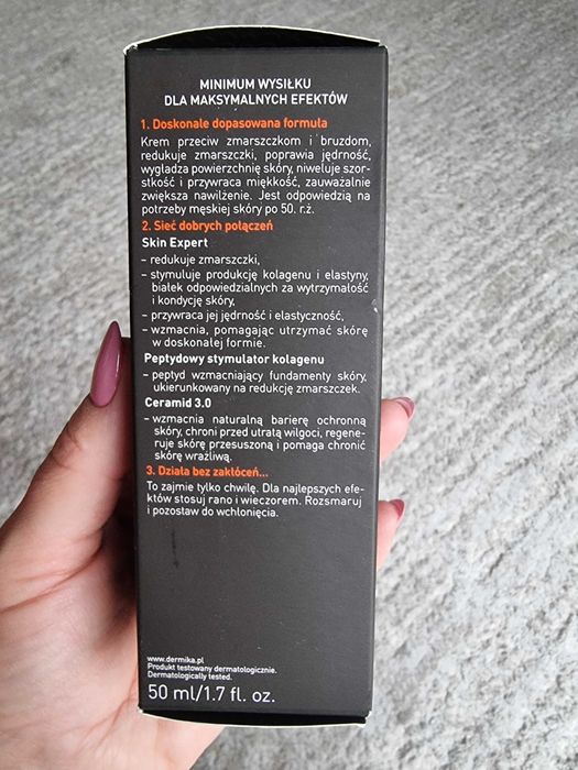 Dermika crema 50 ml, antirid barbati 50+