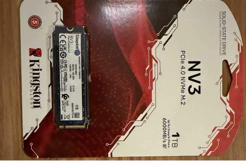 nou, sigilat SSD 1TB NVMe PCIe 4.0 Kingston NV3 1TB NVMe 6000MB/s