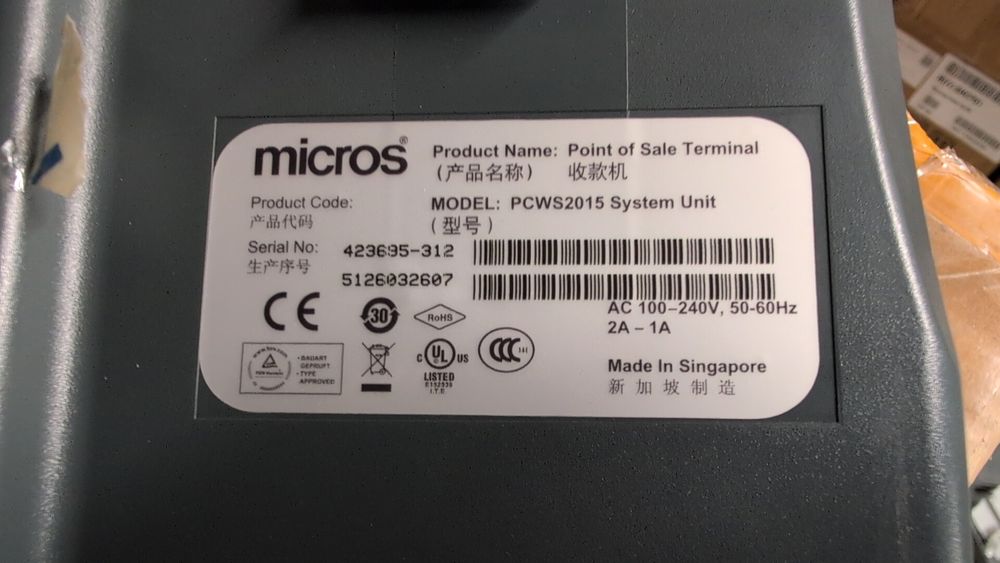 (Кассовый аппарат)Micros POS терминал