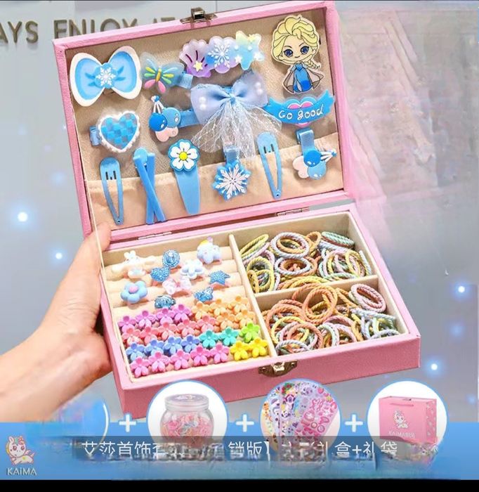 Подарочный бокс  с заколками для девочки