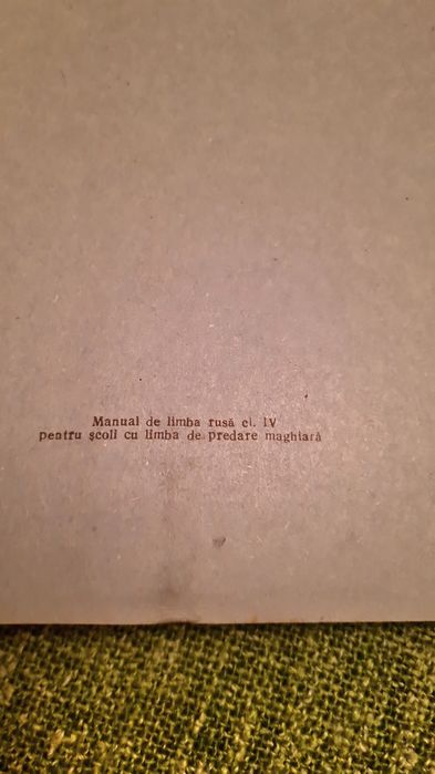 Manual de lb rusa pentru clasa IV a, 1957