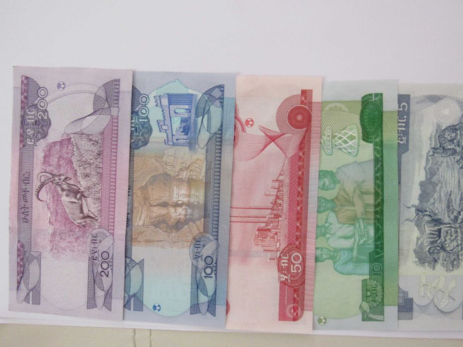 Пълен сет 5,10,20,50,100 и 200 бира-Етиопия, 2020, UNC
