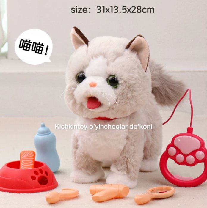 Говоряшая звуковой Кошка Игрушка Mushuk Детский машина