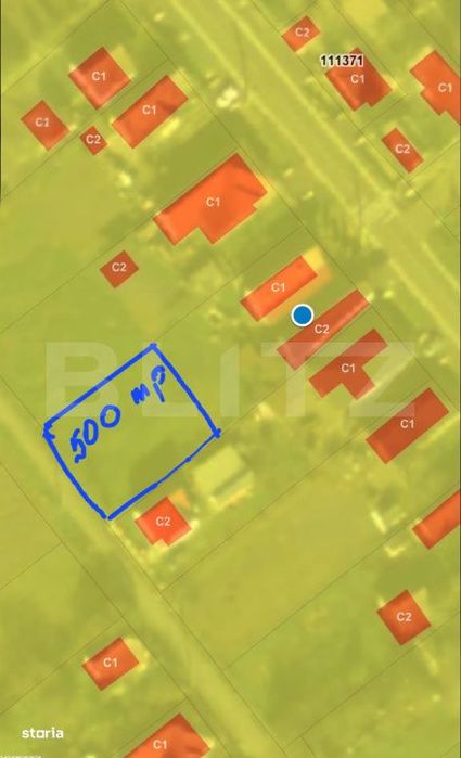 Teren intravilan, 500 mp, zona Doba