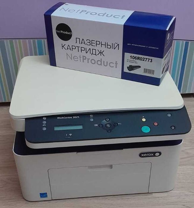 принтер лазерный 3в1 (МФУ) Xerox WorkCentre 3025 сновым доп картриджем