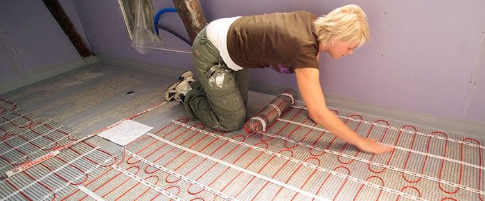 Электрический теплый пол под кафел