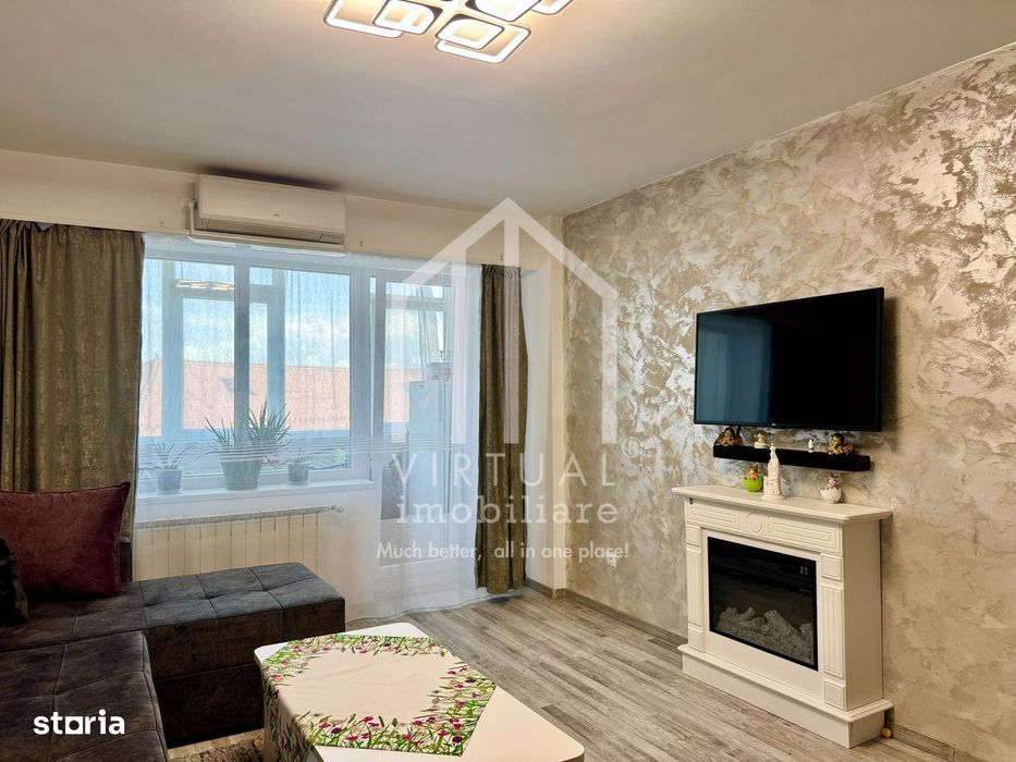 Apartament cu 3 camere, 75mp utili+3 balcoane, etaj 5/5, bloc cu lift — fotografia 1