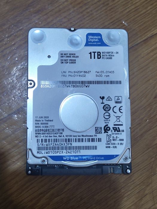 Hdd 2.5 1tb жёсткий диск 1000gb western digital в отличном состоянии