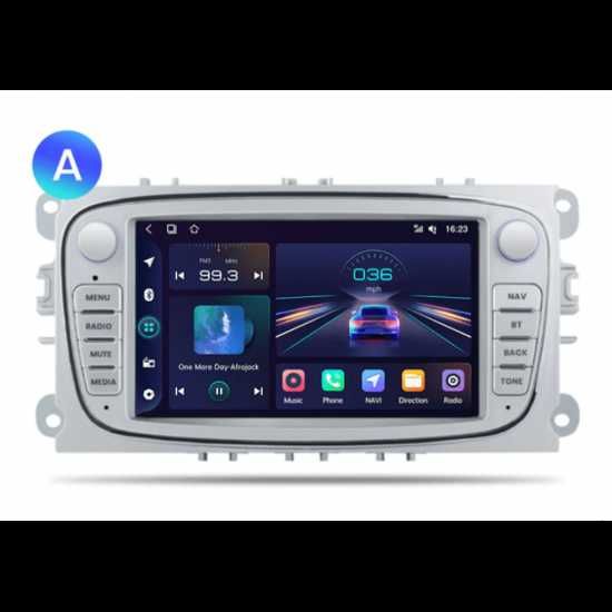 7-инчова Android мултимедия Ford Mondeo Focus S-Max C-Max Galaxy + CarPlay + Подарък камера
