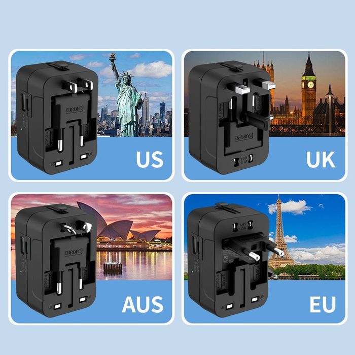 Универсален Адаптер Tech-Protect TA300 (EU / UK / US / AU)