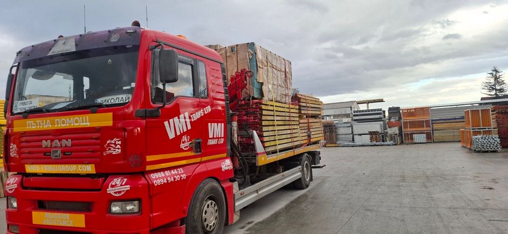 Транспортни услуги с камион с кран