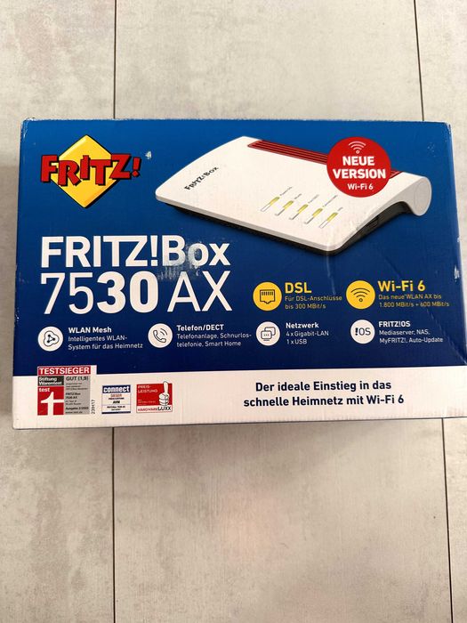Router wireless Fritz Box 7530 Ax wi-fi 6 Nou