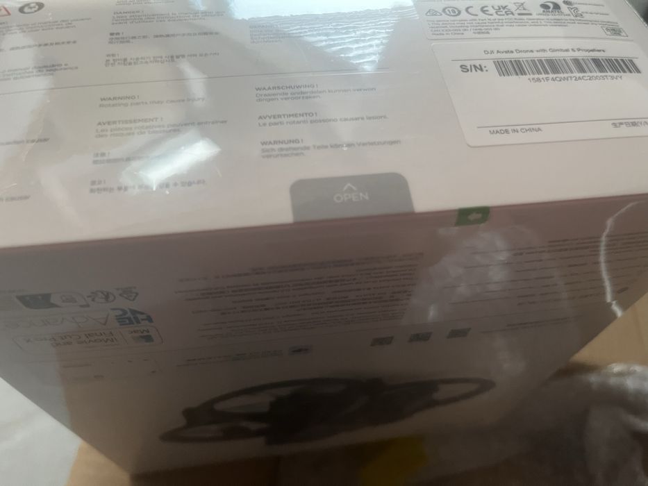 Drona DJI Avata noua, sigilata
