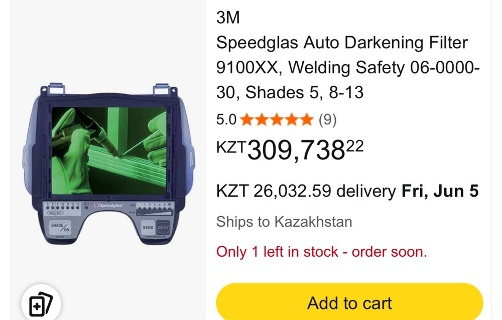 3M Speedglas 9100XX Made in Sweden
