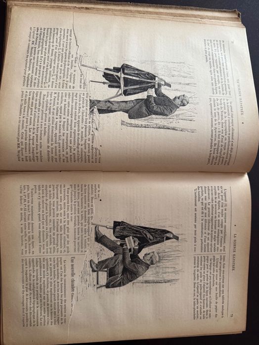 Lot 4 Cărți Vechi Antice (Sec. XIX) – Știință & Geografie (La Science Illustrée 1888-1891 + Malte-Brun)