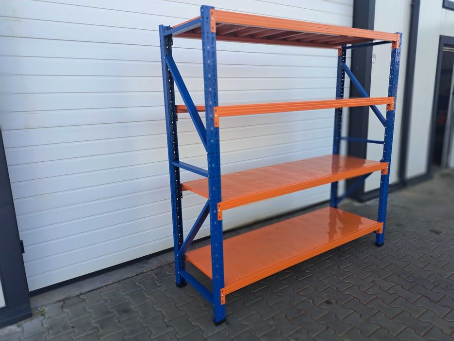 Метален индустриален стелаж 200x150x50, 4 рафта, склад/гараж/мазе