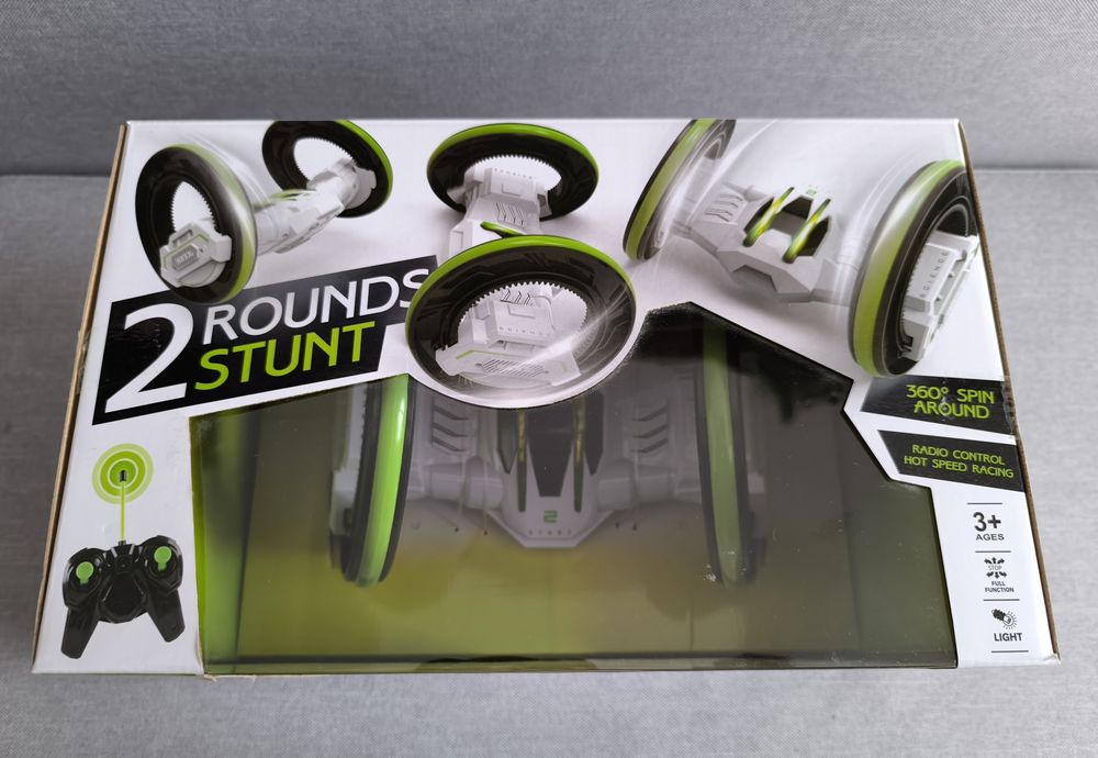 Masina de jucarie cu telecomanda, RC2 Round Stunt 360°