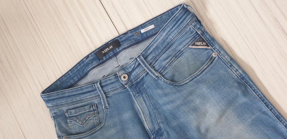 Replay Milano Anbass  Stretch Slim Fit  33/34  ОРИГИНАЛ Мъжки Дънки!