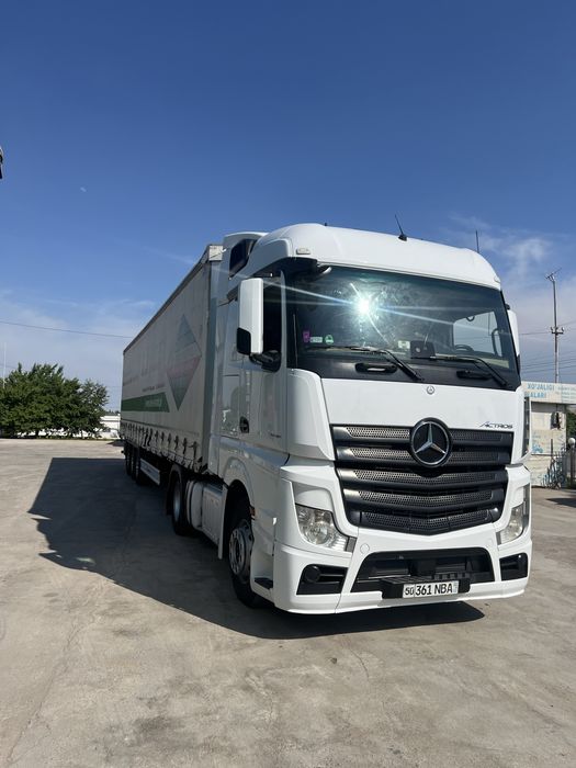 Mersedes actros Euro 6 с прицепом