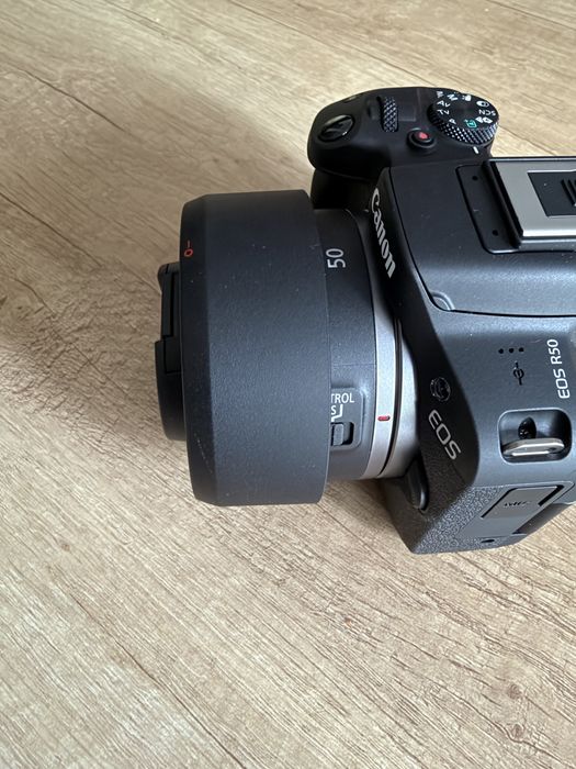 Obiectiv Canon RF - 50mm NOU parasolar Original + filtru UV