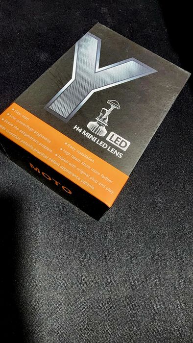 Moto LED лампы H4 с мини-линзой Y6 (Y-серия) — Четкий свет без ослепле