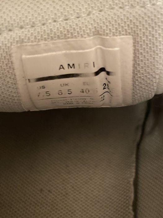 Amiri Skel-Bone Low White