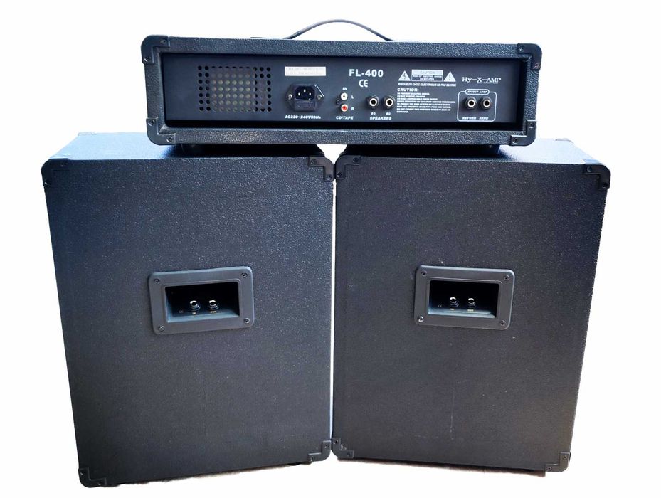Mixer amplificat Hy-X-Amp FL-400 + 2 boxe pasive 200W+200W