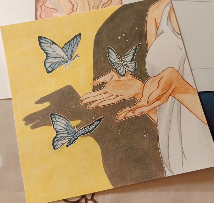 Продам рисунок на плотной бумаге