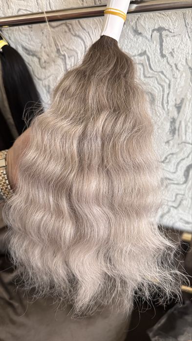 Волосы натуральные для наращивания амбре